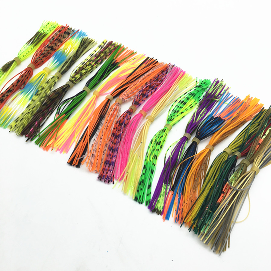 Fishing Lure Buzzbait - 오징어 고무 스레드 실리콘 스커트, DIY