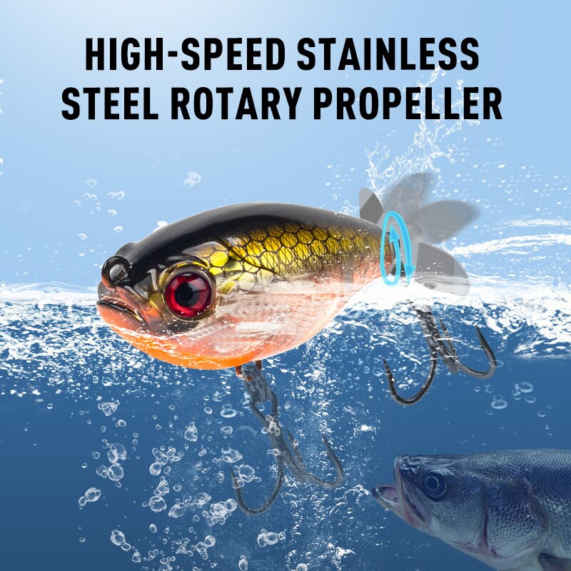 킹덤 프로펠러 탑워터 포퍼 낚시 루어 워블러, 송어 파 - Fishing Lure Popper 리뷰 및 가격
