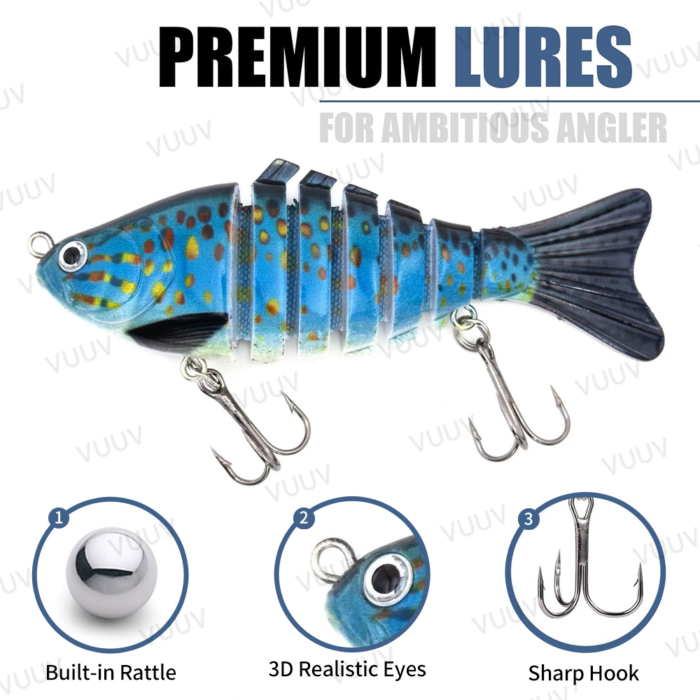 10개입 멀티 조인트 스윔베이트 낚시 루어 슬로우 싱킹 - Fishing Lure Popper 리뷰 및 가격