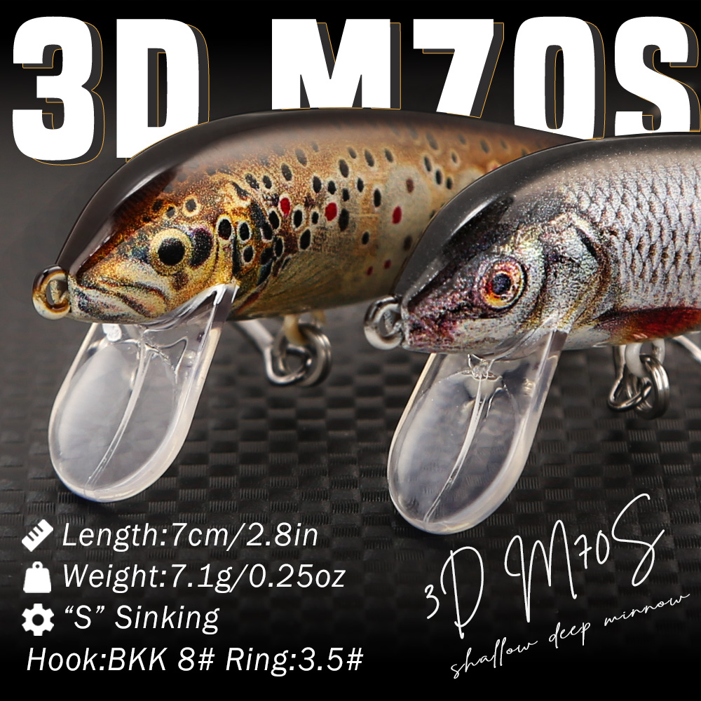 B&U 낚시 루어 싱킹 미노우, 3D 실물 같은 롱 캐 - Fishing Lure Spinnerbait 리뷰 및 가격