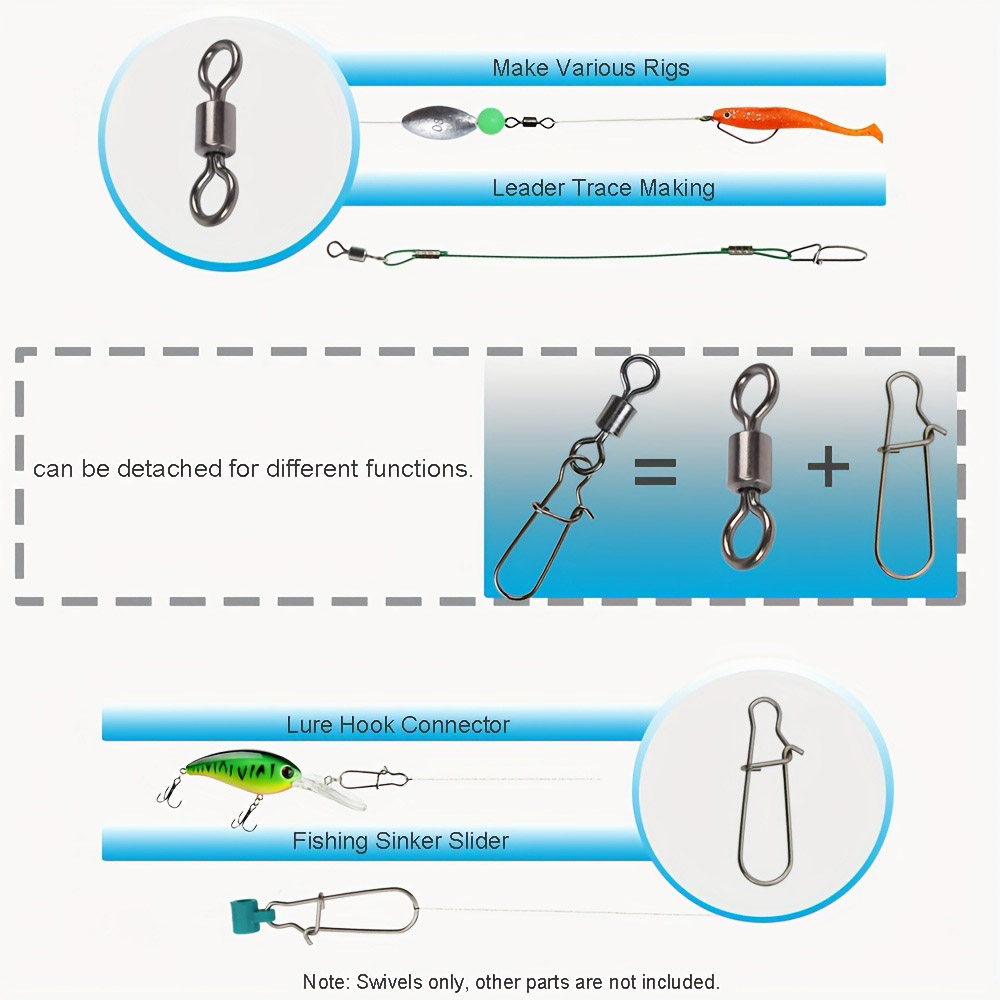 95/210 PCS 세트 낚시용 커넥터 기어 키트 2- - Fishing Lure Accessories 리뷰 및 가격