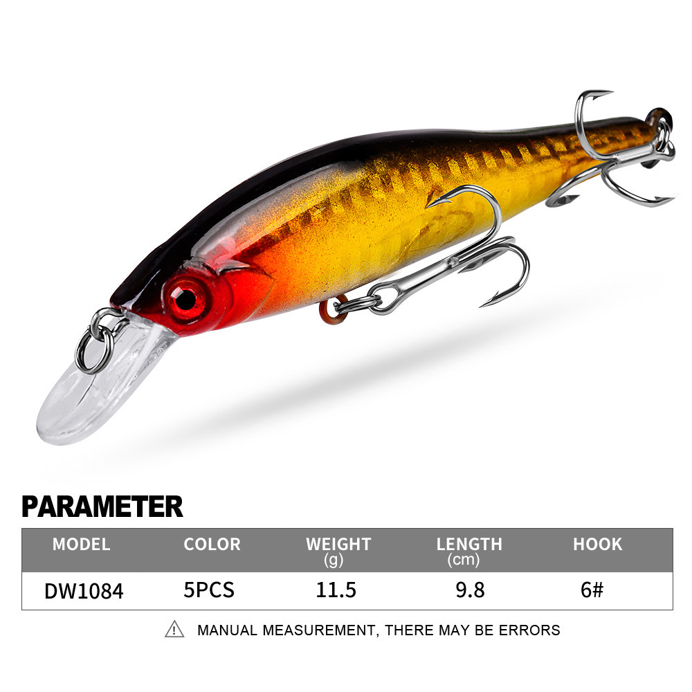 5가지 색상의 오징어 모양 바다 미노우 낚시 루어, 딥 - Fishing Lure Jerkbait 리뷰 및 가격