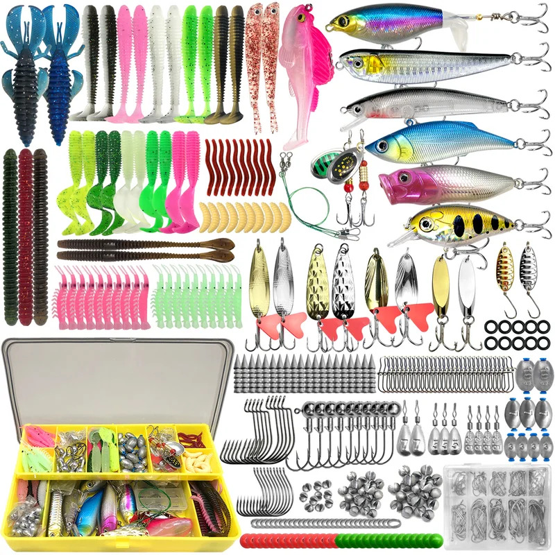 낚시 루어 키트 83/133/193/239/409개 혼 - Fishing Lure Soft Plastic 리뷰 및 가격