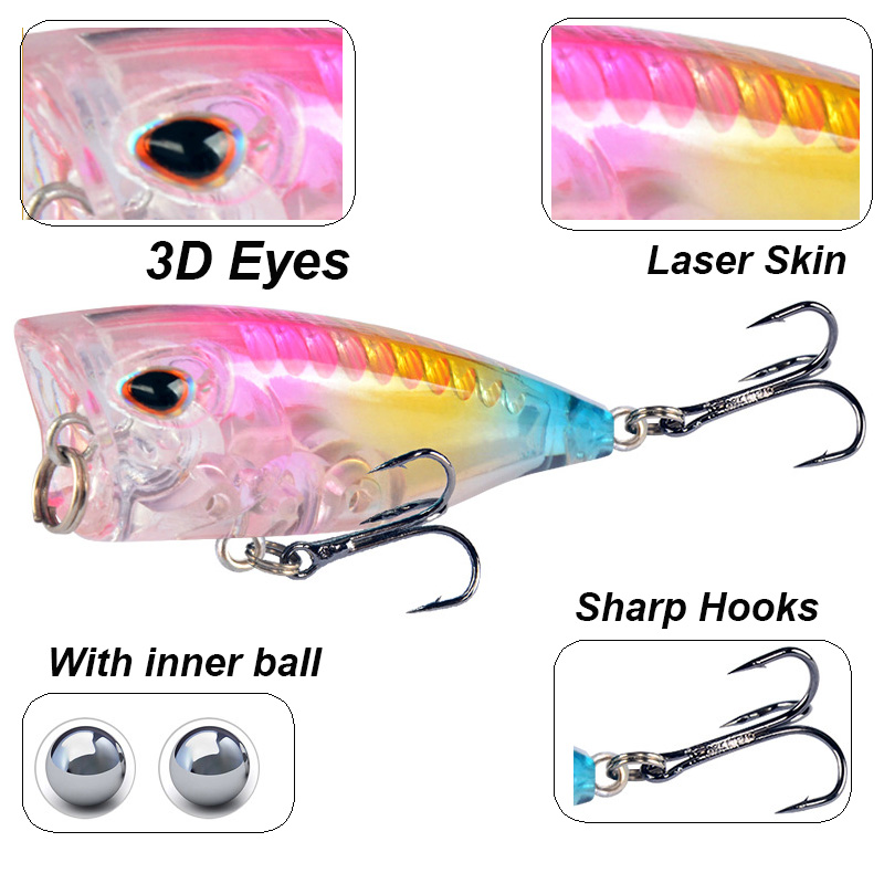 YUCONG 1PC 미니 포퍼 낚시 미끼 4cm-3.5 - Fishing Lure Topwater 리뷰 및 가격