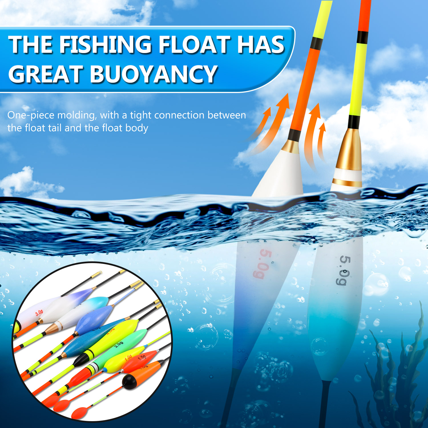 EVA 낚시 플로트 세트 10pc 1.5-5g 조정 가 - Fishing Lure Topwater 리뷰 및 가격